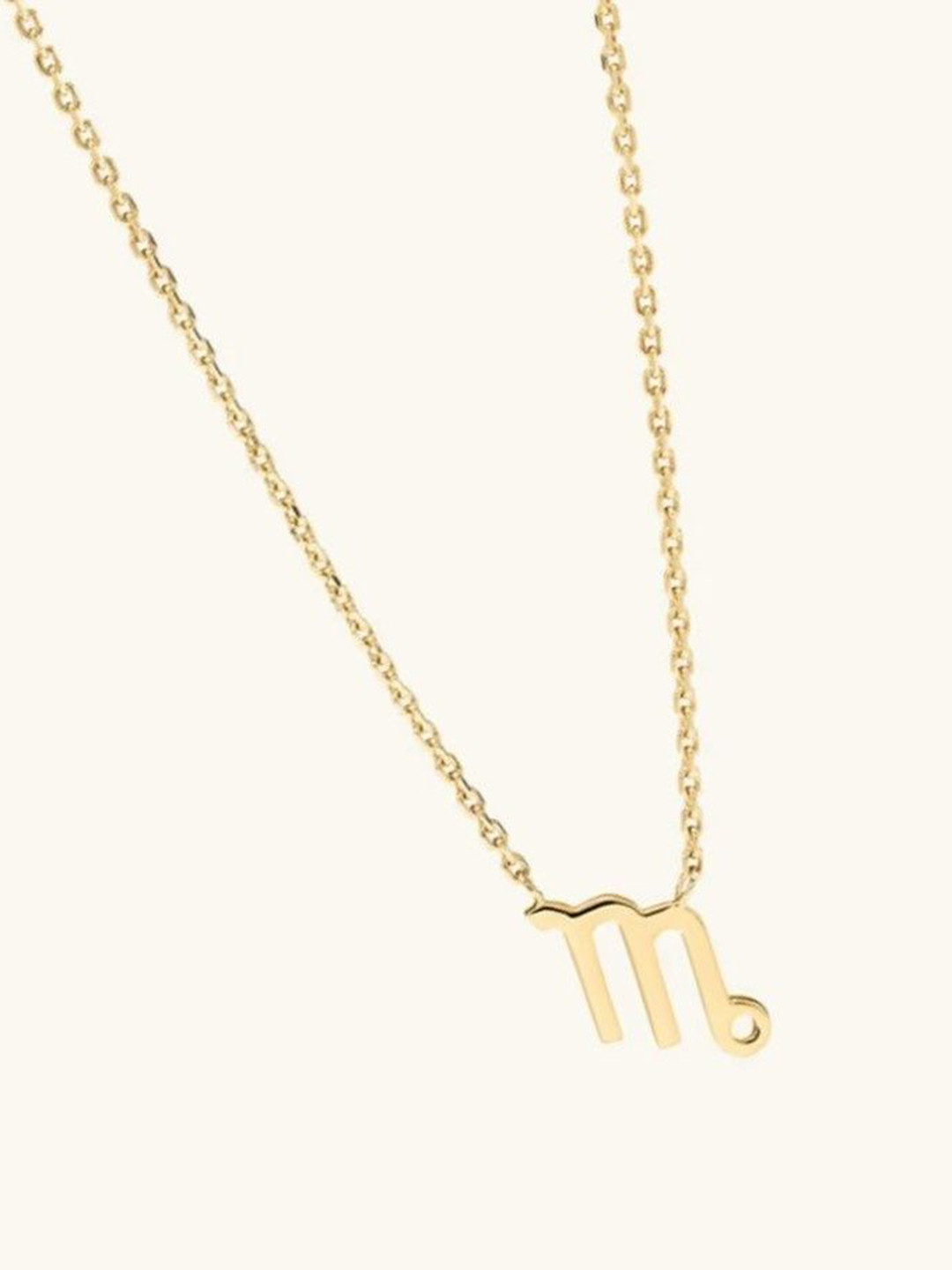 WOOYOU 925 Sterling Silver Virgo Zodiac Gold-Plated Pendant With Chain