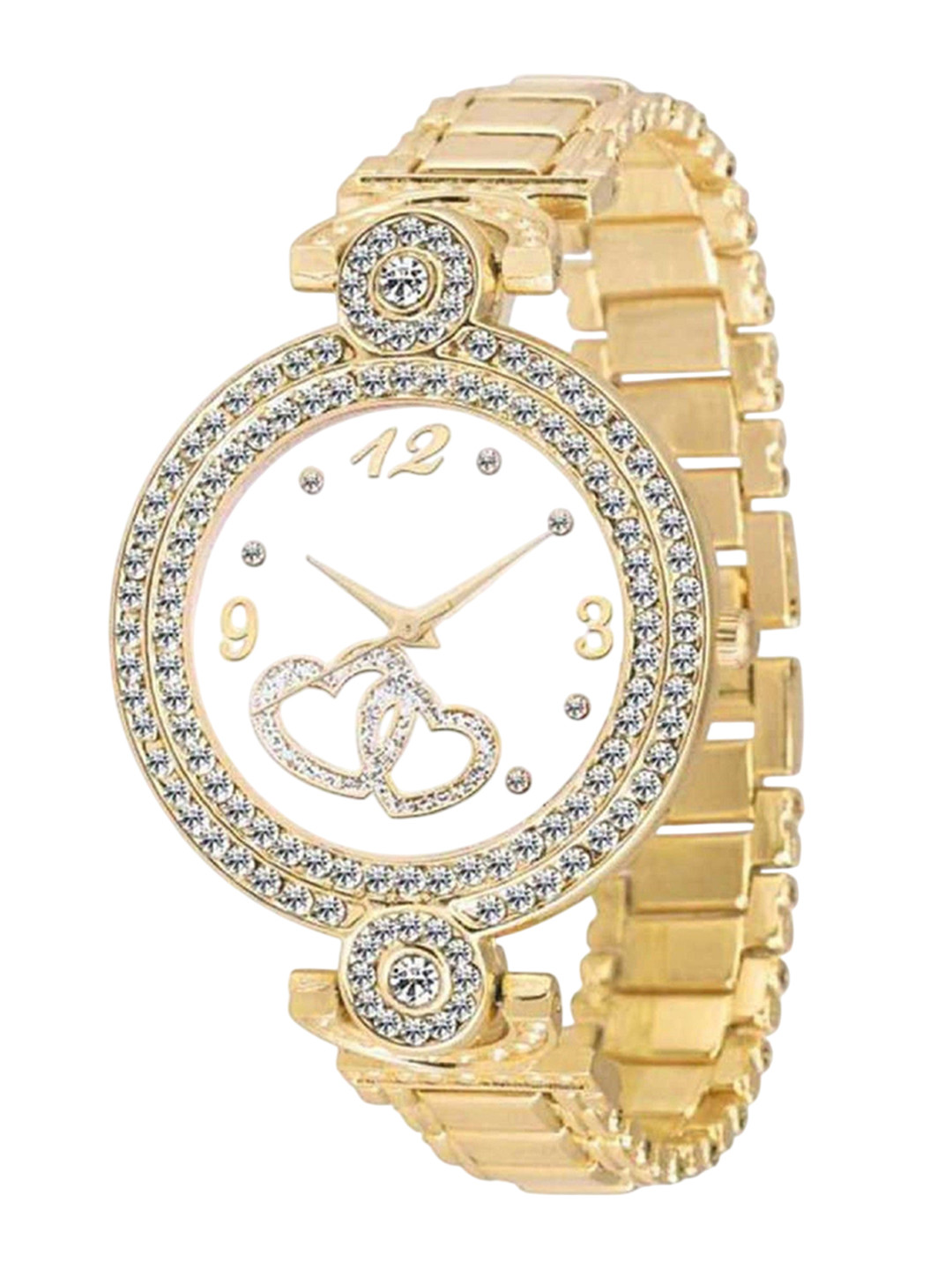Miss Perfect Women Embellished Dial & Textured Straps Analogue Watch ar1457