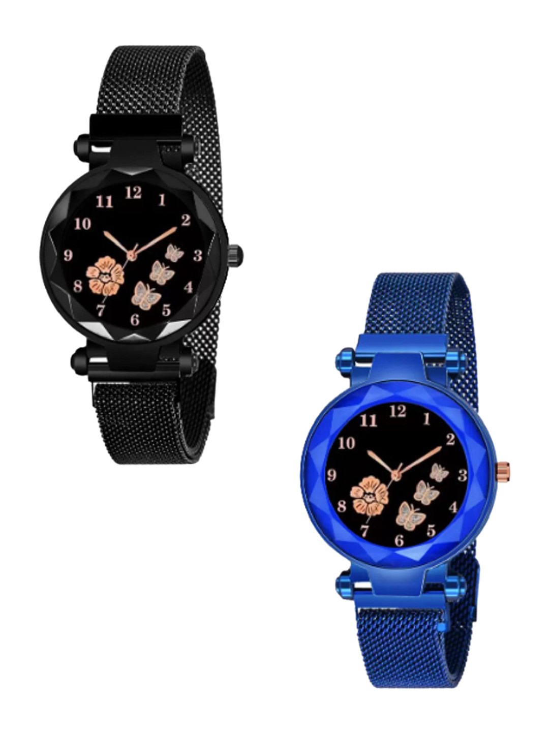 Miss Perfect Women Set of 2 Bracelet Style Straps Analogue Watches HJ487