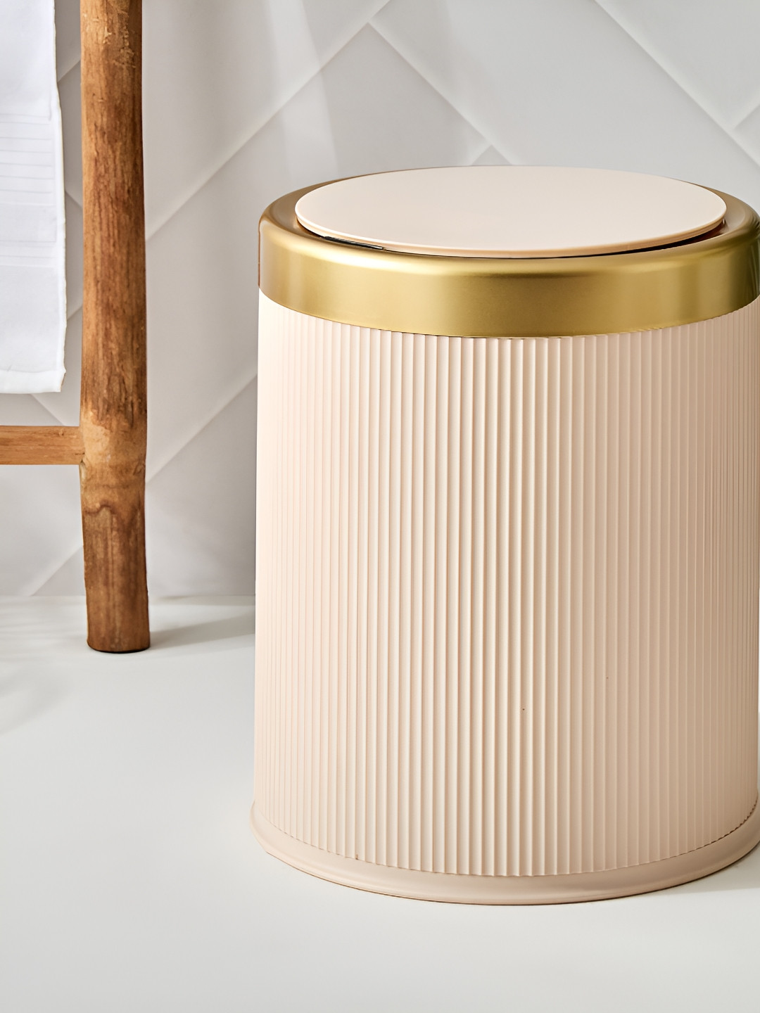 Home Centre Sedona Sierra Beige Polypropylene Sensor Waste Bin - 13L