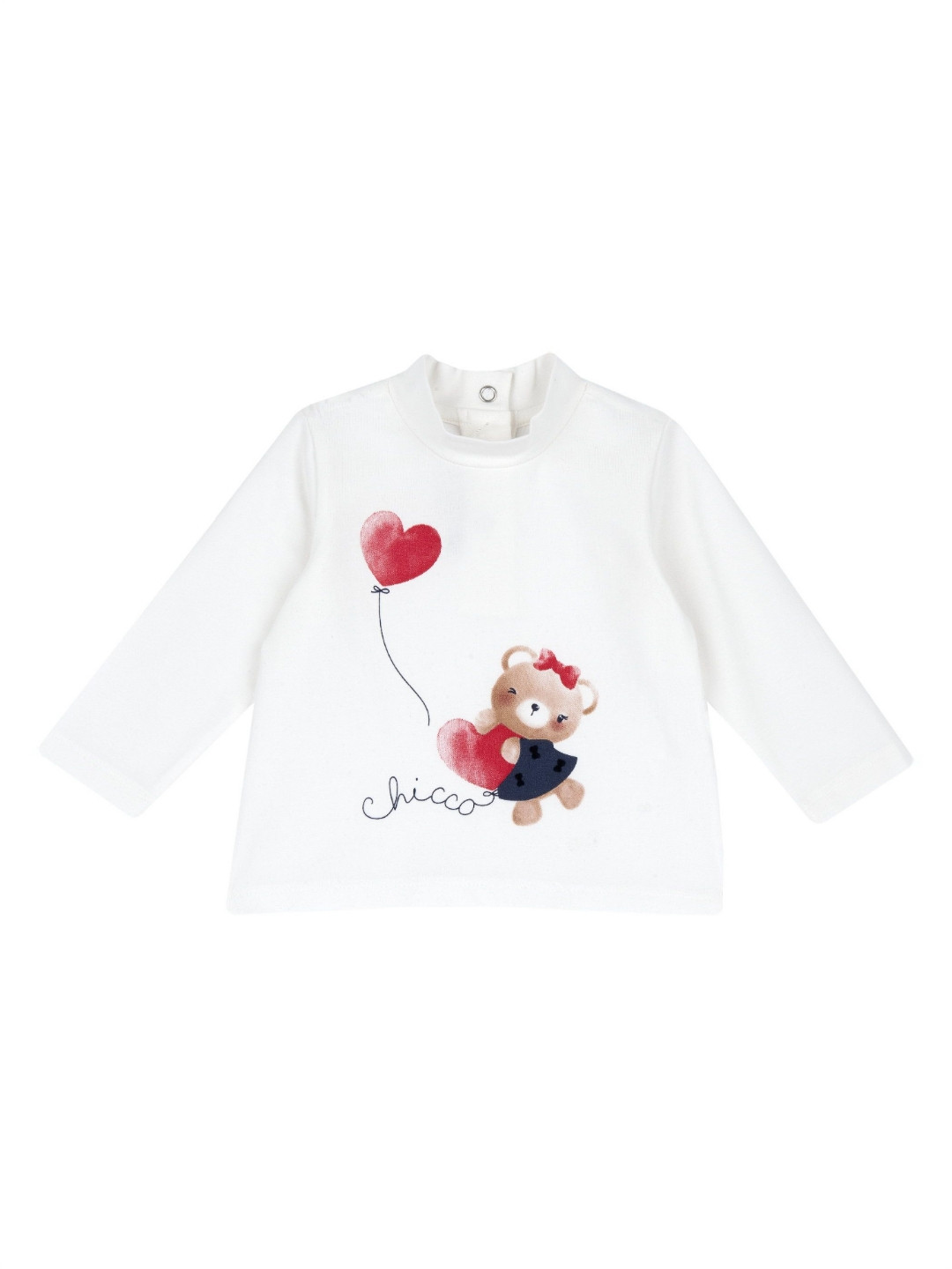 Chicco Girls Conversational Printed High Neck T-shirt