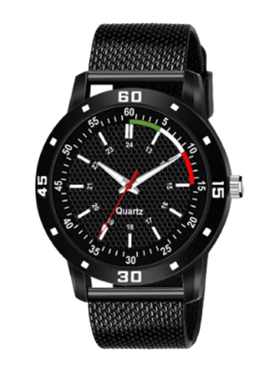 Miss Perfect Men Printed Dial & Textured Straps Analogue Watch jk_1805