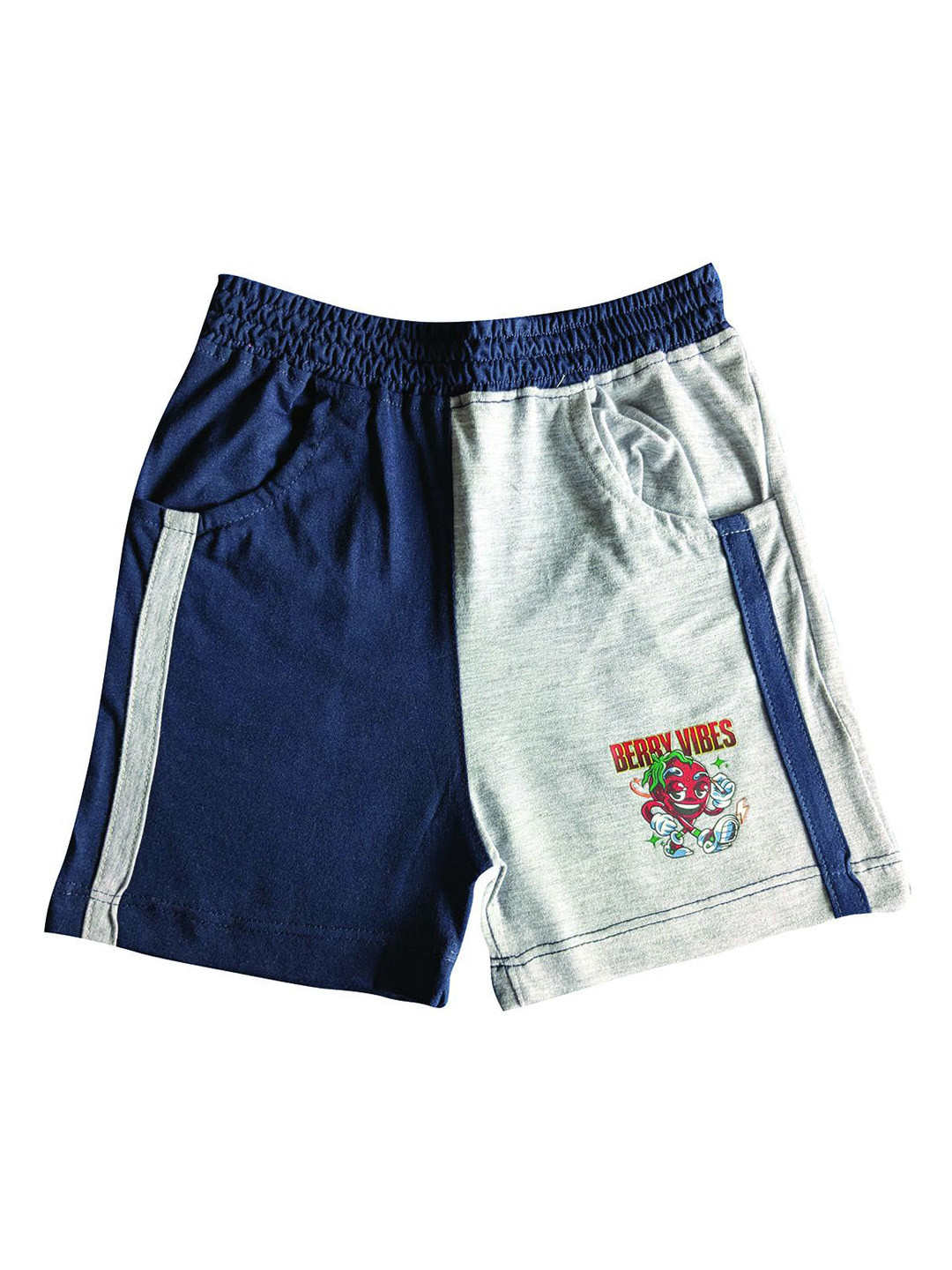 Zoom Minimondo Kids Colourblocked Mid-Rise Regular Fit Shorts