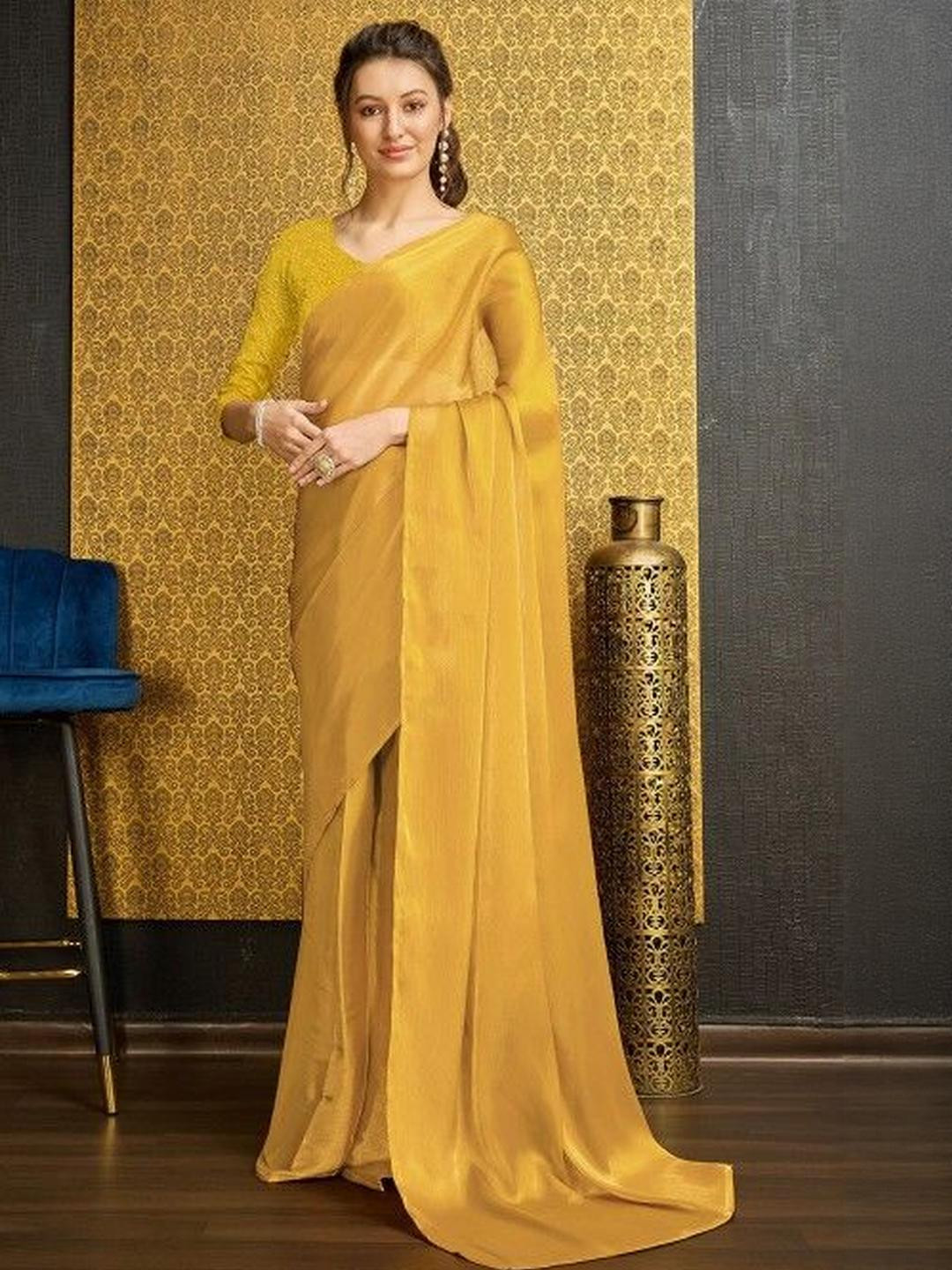 KARAGIRI Organza Saree with Blouse Piece