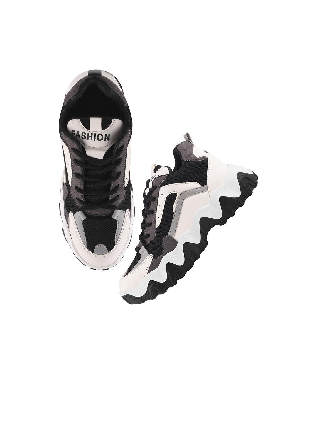 Shoetopia Kids-Boys Black Mesh Casual Shoes