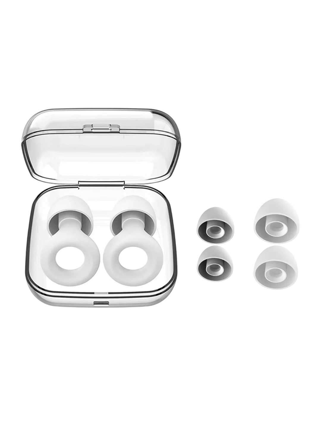 AUGEN Set Of 2 Noise Canceling, Reusable Silicone Earplugs For Hearing Protection