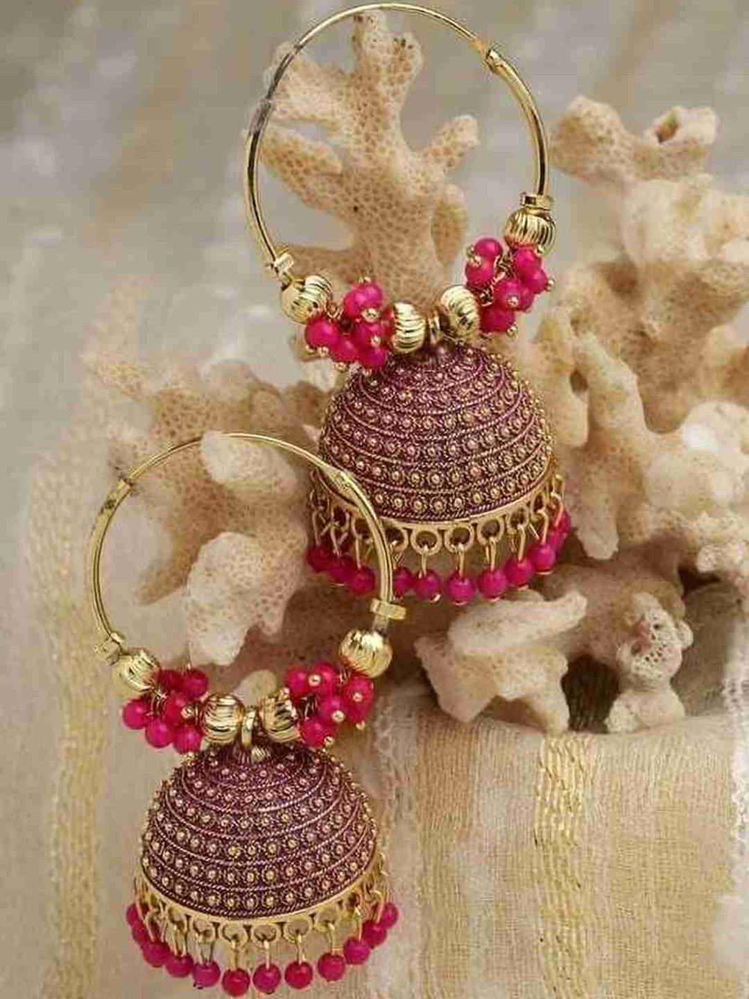 Grace Collections Dome Shaped Earrings