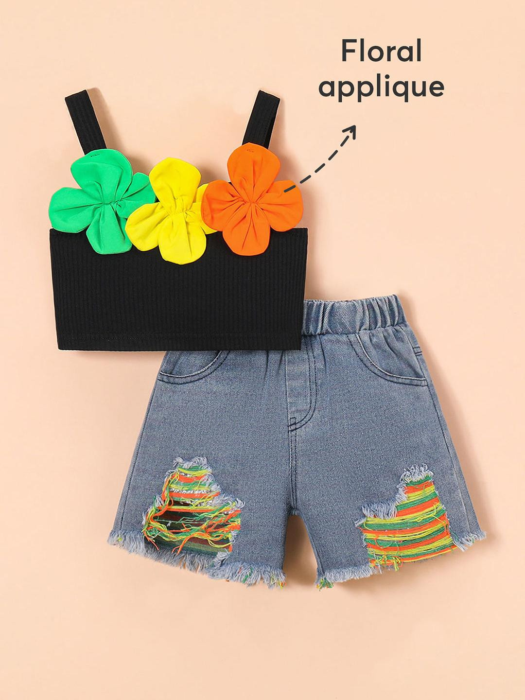 Hopscotch Girls Black   Clothing Set