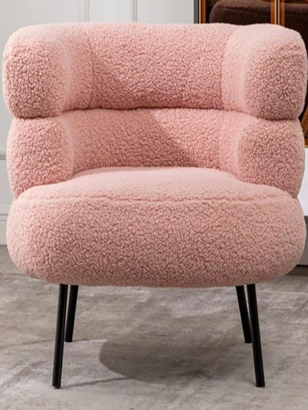 DOE BUCK Pink Clive Lounge Chair