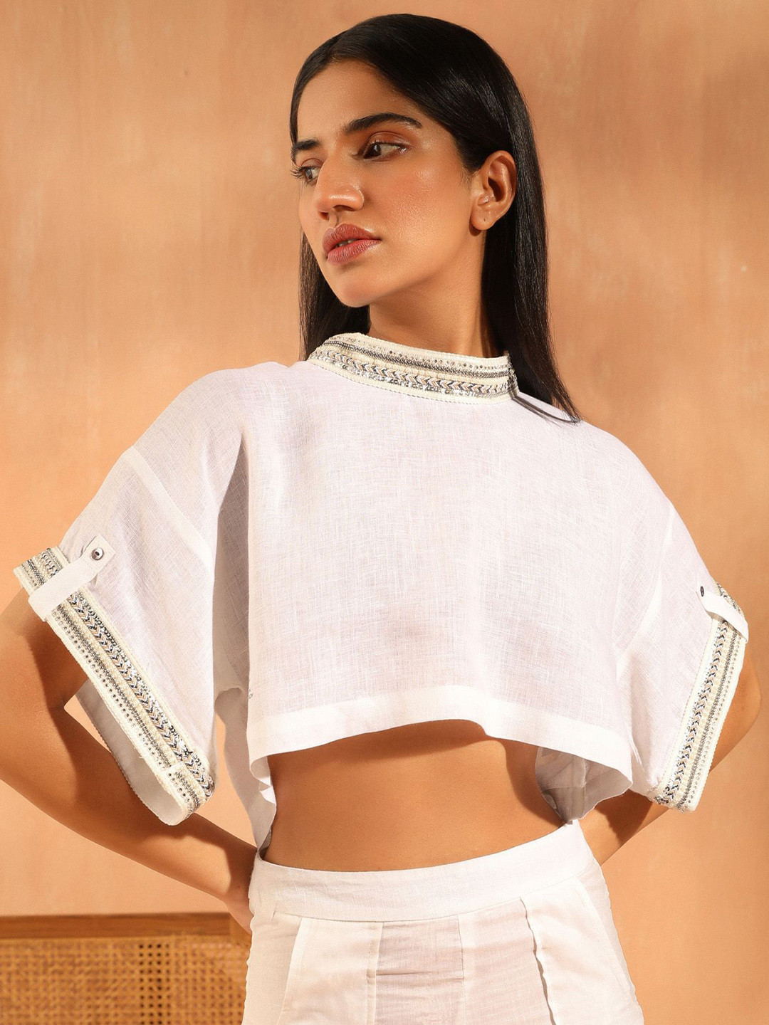 PRIMAL GRAY Women Oversize Crop Top