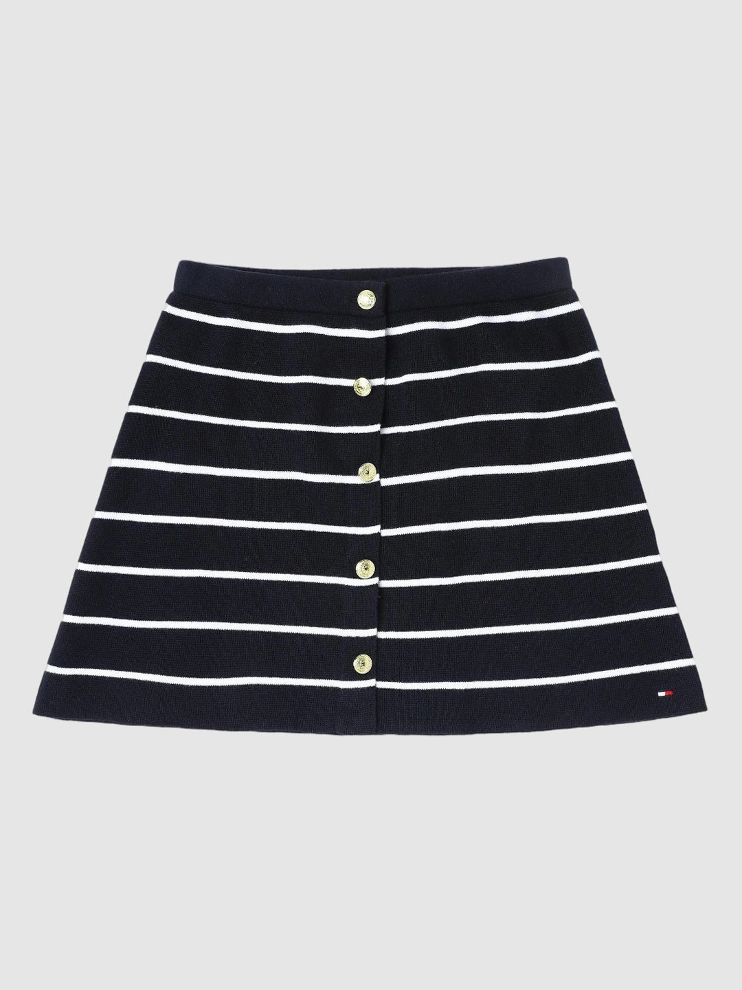 Tommy Hilfiger Girls USA Striped Mid Rise Skirt