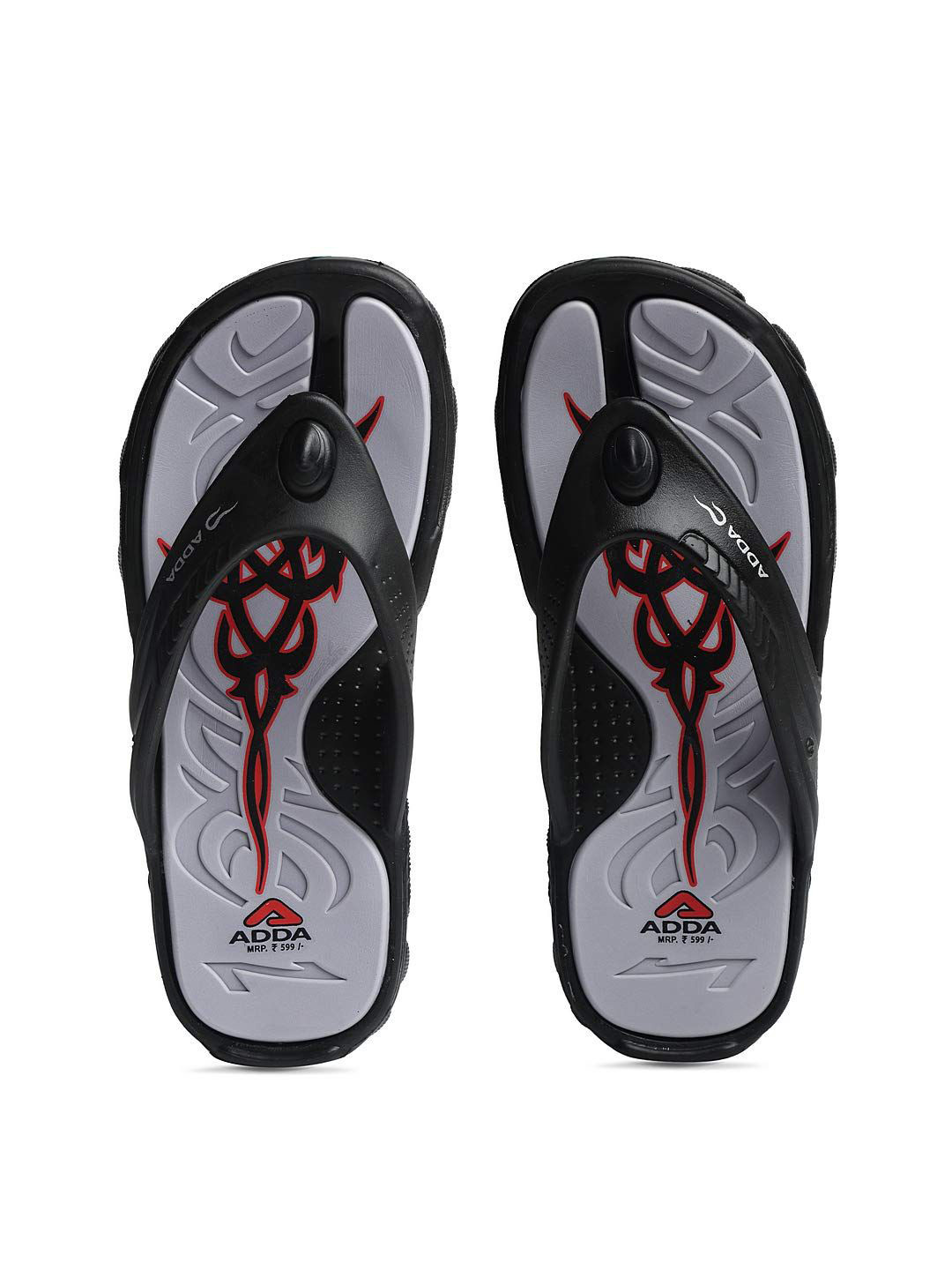 Adda Printed Cushioned Footbed Thong Flip-Flops