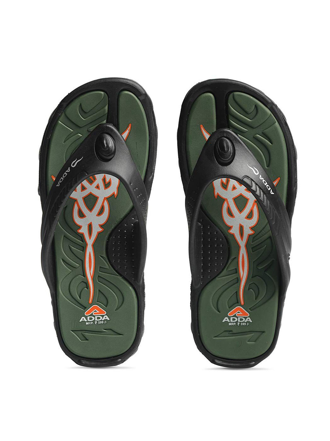 Adda Printed Cushioned Footbed Thong Flip-Flops