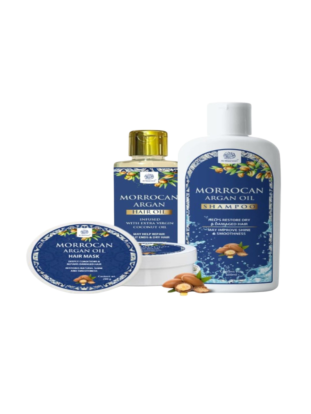 AL MASNOON Moroccan Argan Oil Shampoo - 500 ml