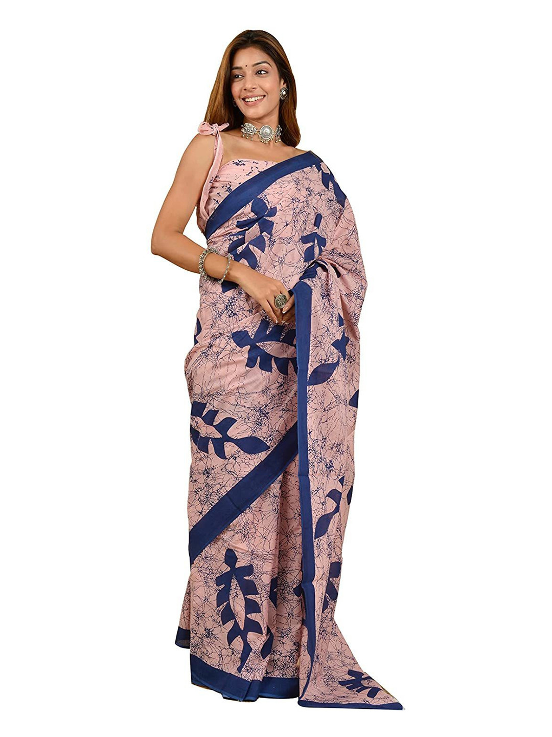 Dastkar Block Printed Pure Cotton Sarees