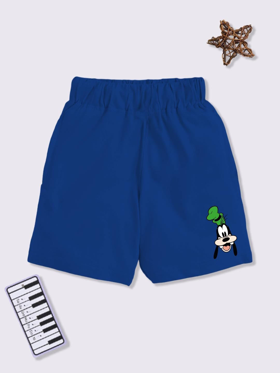 YK Disney Boys Goofy Printed Cotton Shorts