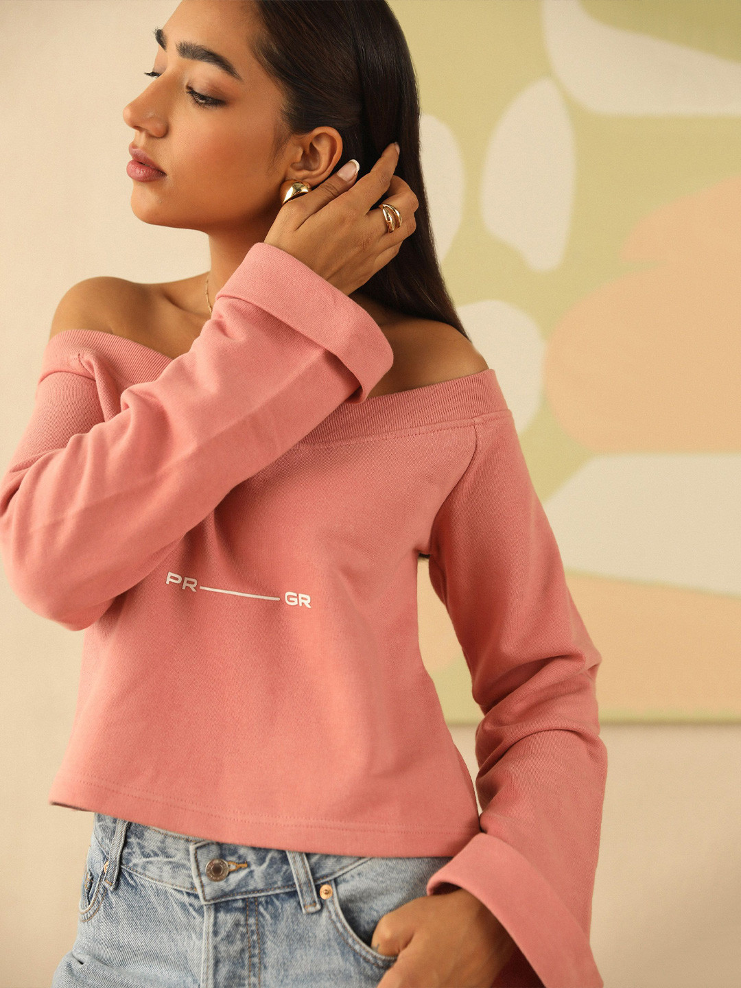 PRIMAL GRAY Women Dropped Shoulder Top