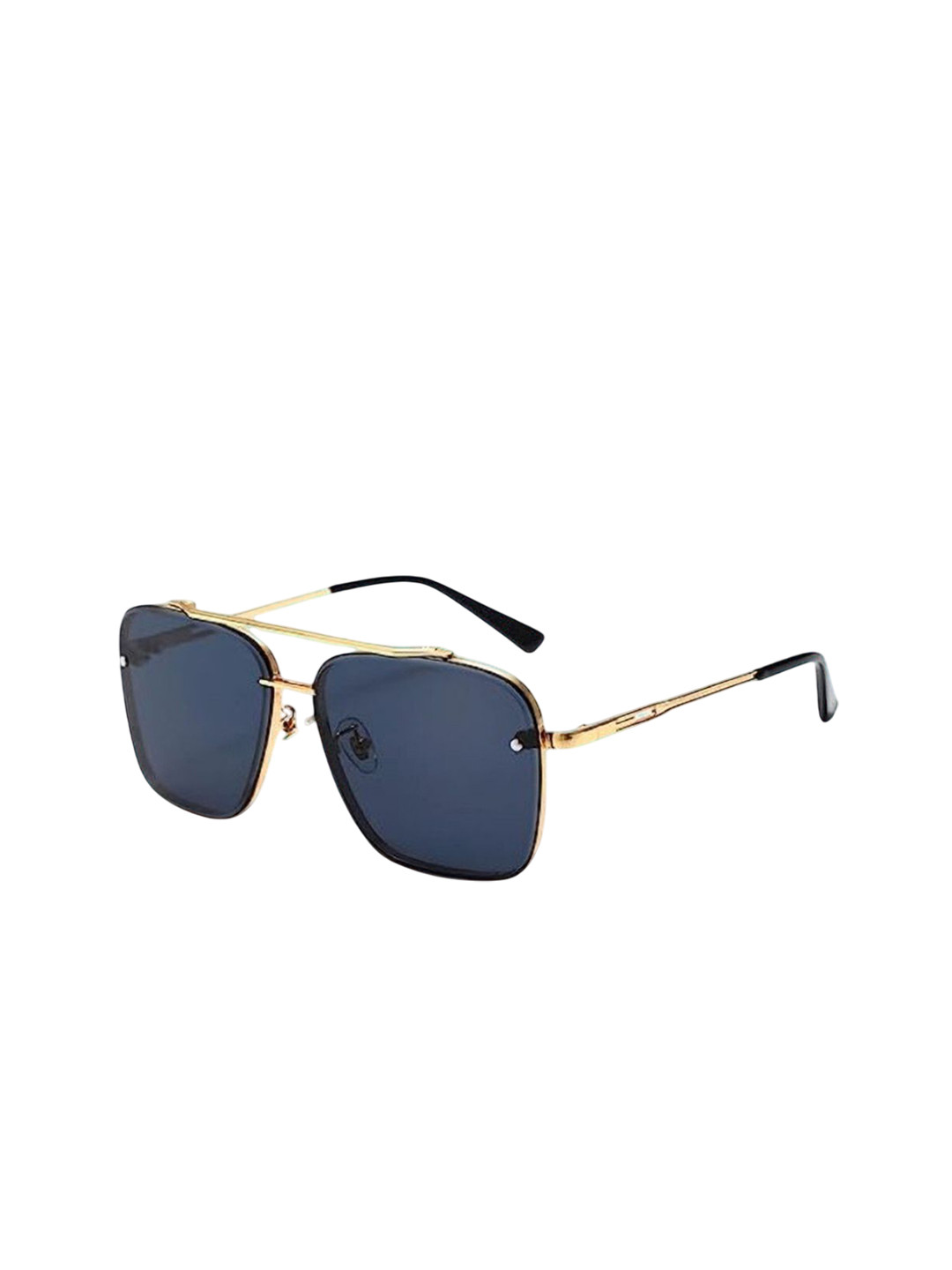SPADEACES Unisex UV Protected Oversized Sunglasses ROCK GOLD BLACK -12_g