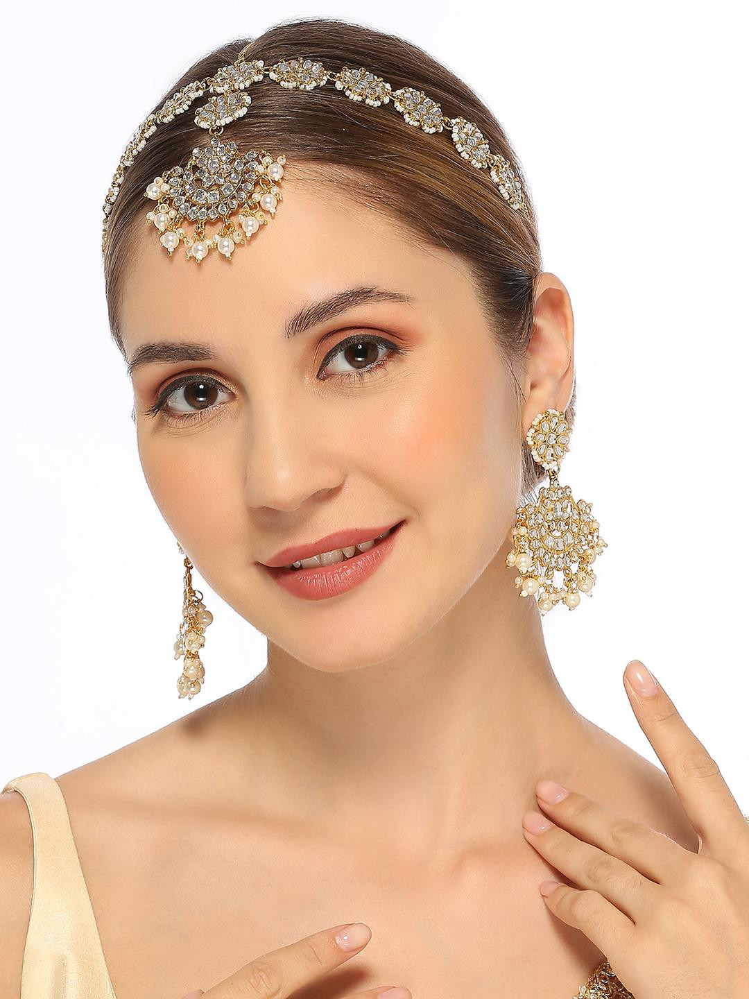 Anouk Gold  Kundan Jewellery Set