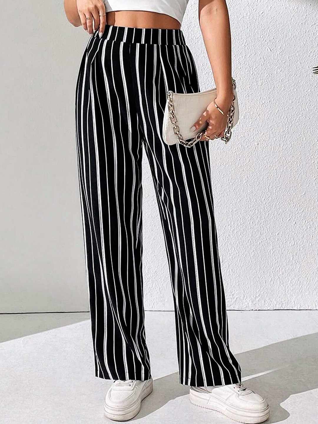 Selvia Edge Women Printed Comfort Stain Resistant Trousers