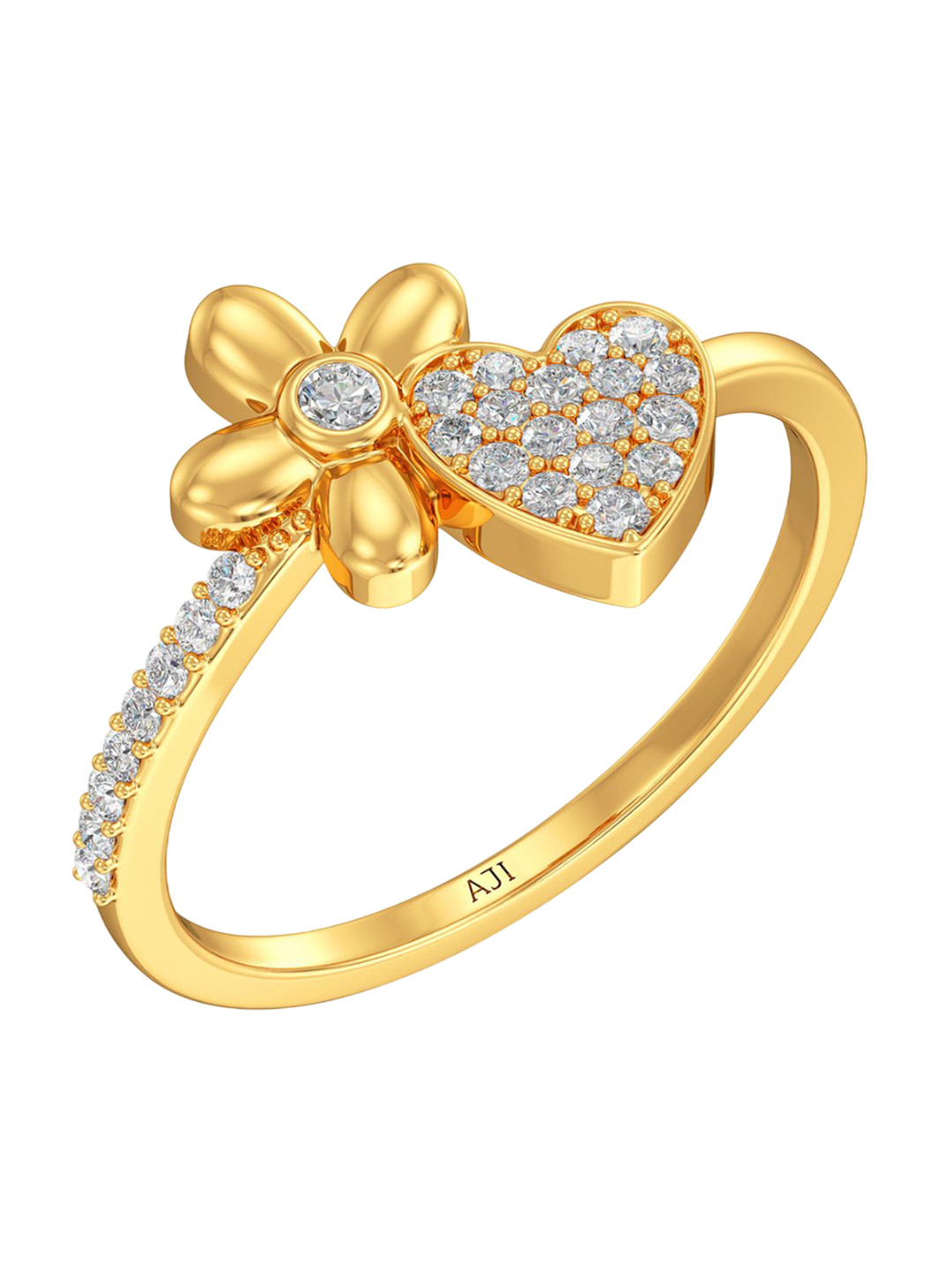 Joyalukkas Women 22KT Blooming Love Gold Ring - 2.633 g