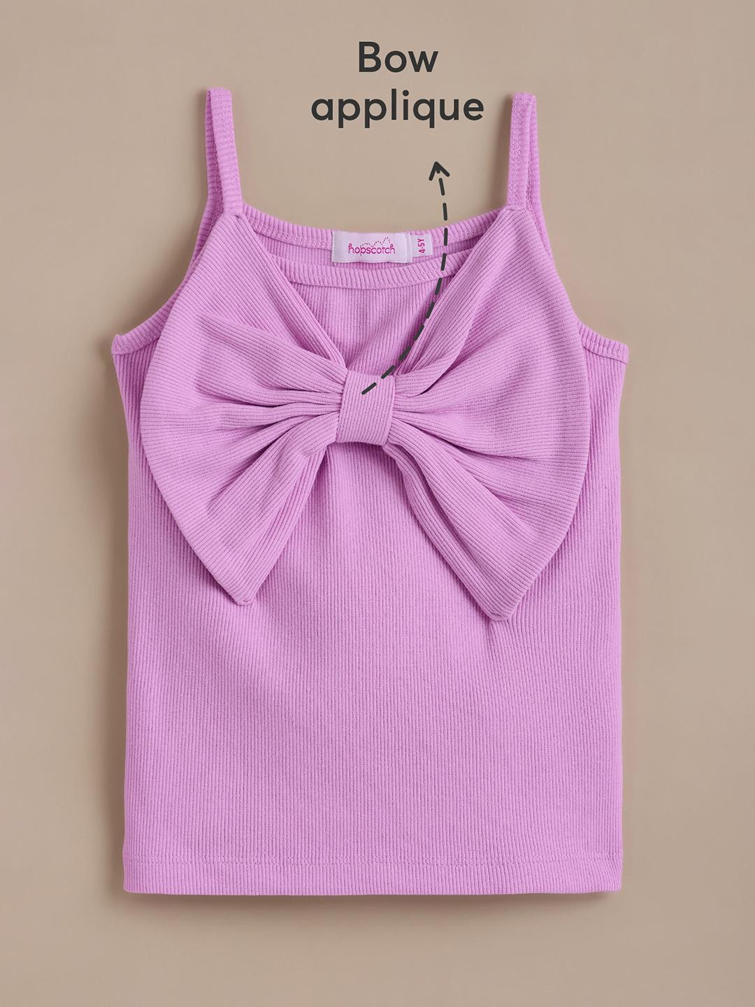 Hopscotch Girls  Bow Strap T-shirt