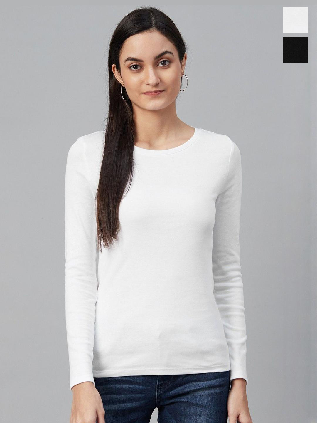 69 FASHION STREET Women Pack Of 2 Slim Fit T-shirt