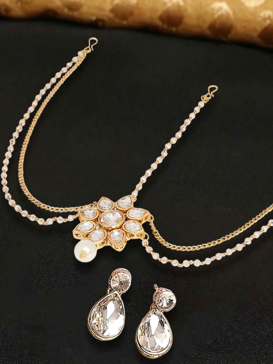Anouk White  Kundan Jewellery Set