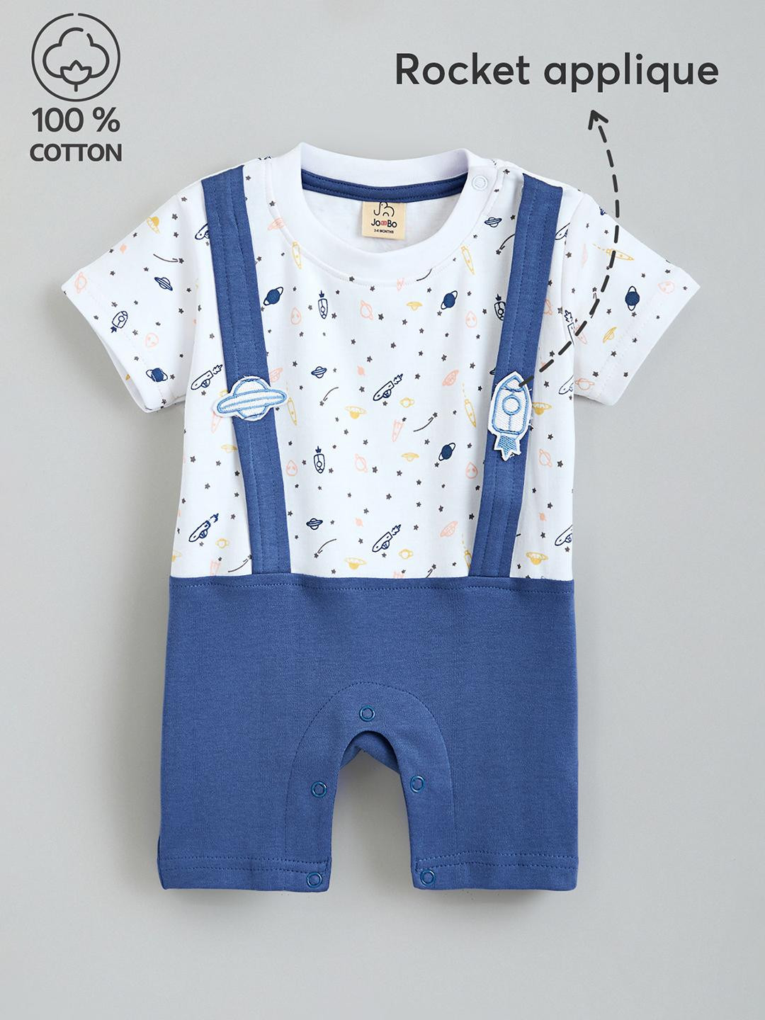 Hopscotch Space Mission Cotton Rompers