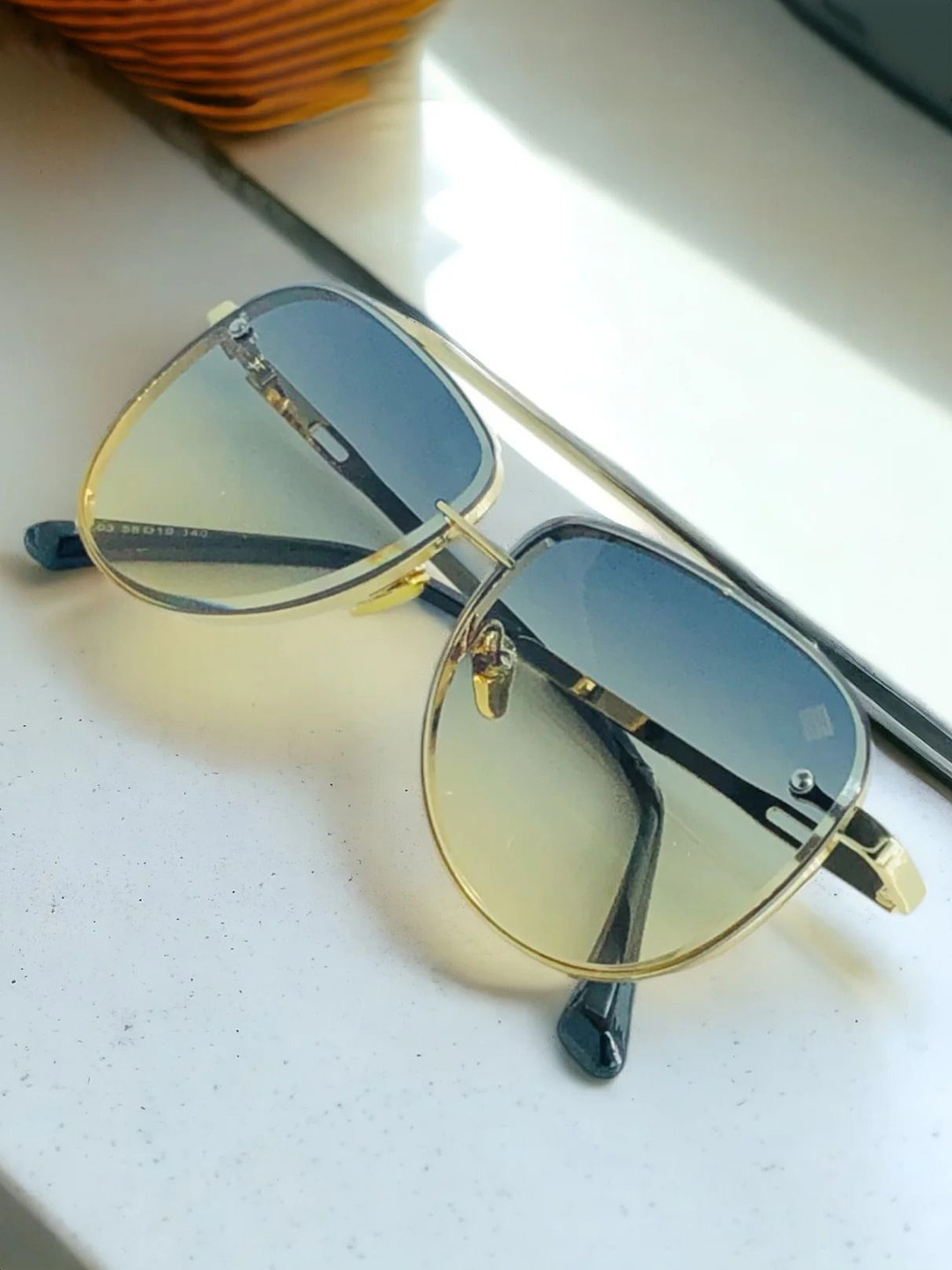 Rozzetta craft Unisex Polarised & UV Protected Aviator Sunglasses RC Rock Aviator PINK