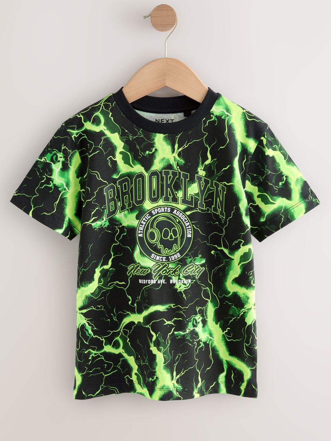 NEXT Boys Lightning Printed Pure Cotton T-shirt