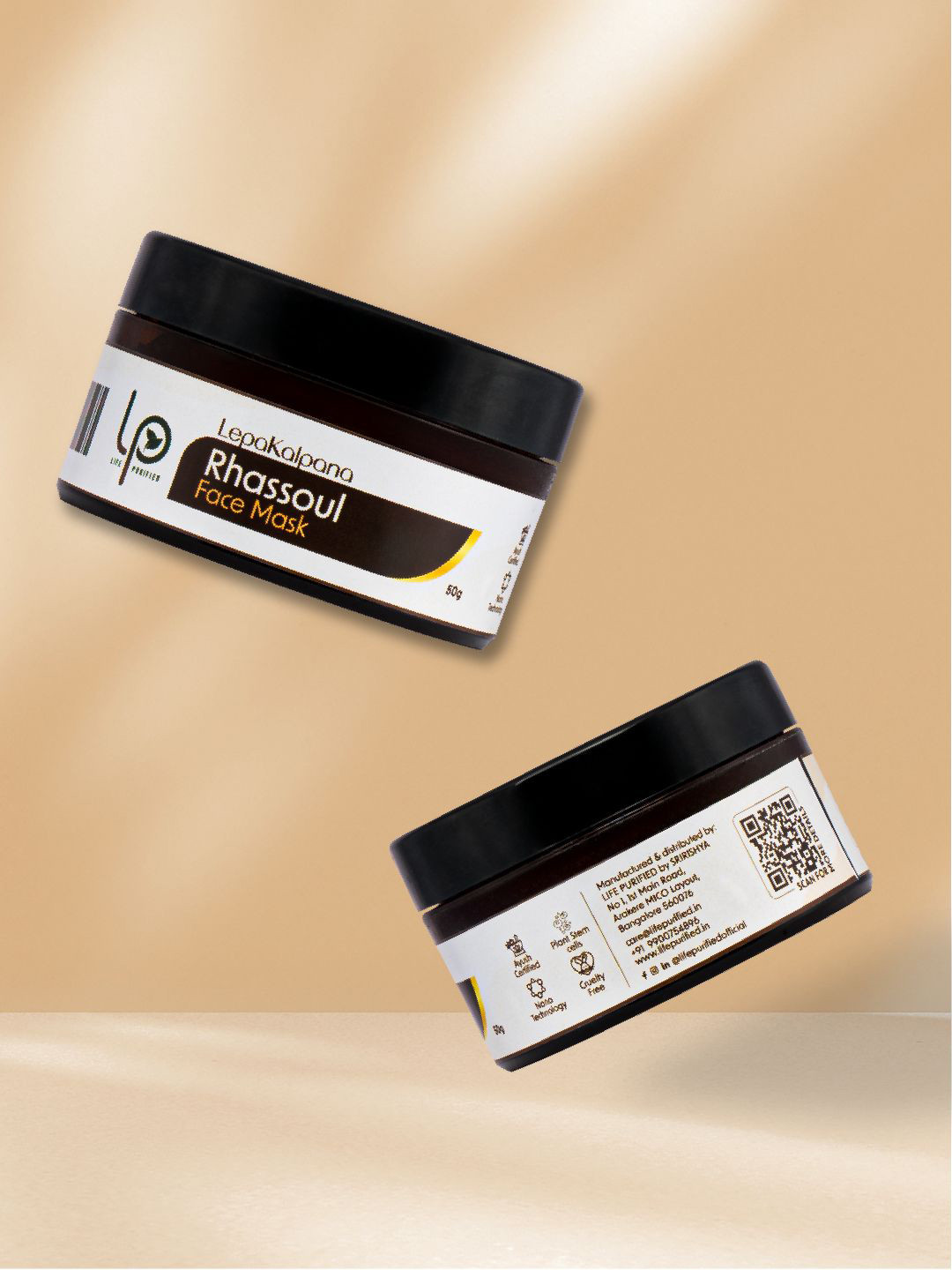 LP'S LIFE PURIFIED Rhassoul Face Mask - 50 g