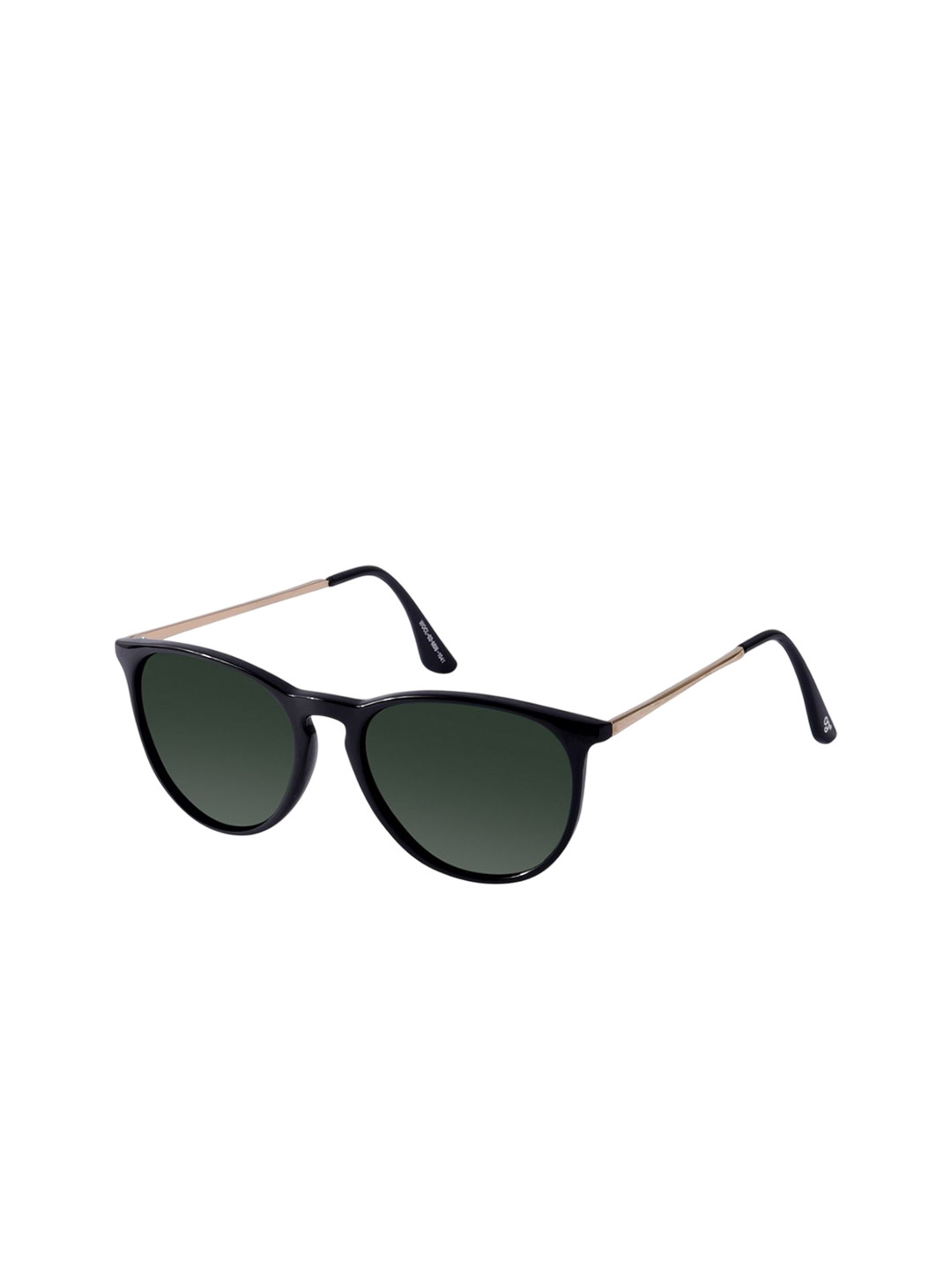 Woggles Unisex Green Lens & Black Round Sunglasses  with Polarised and UV Protected