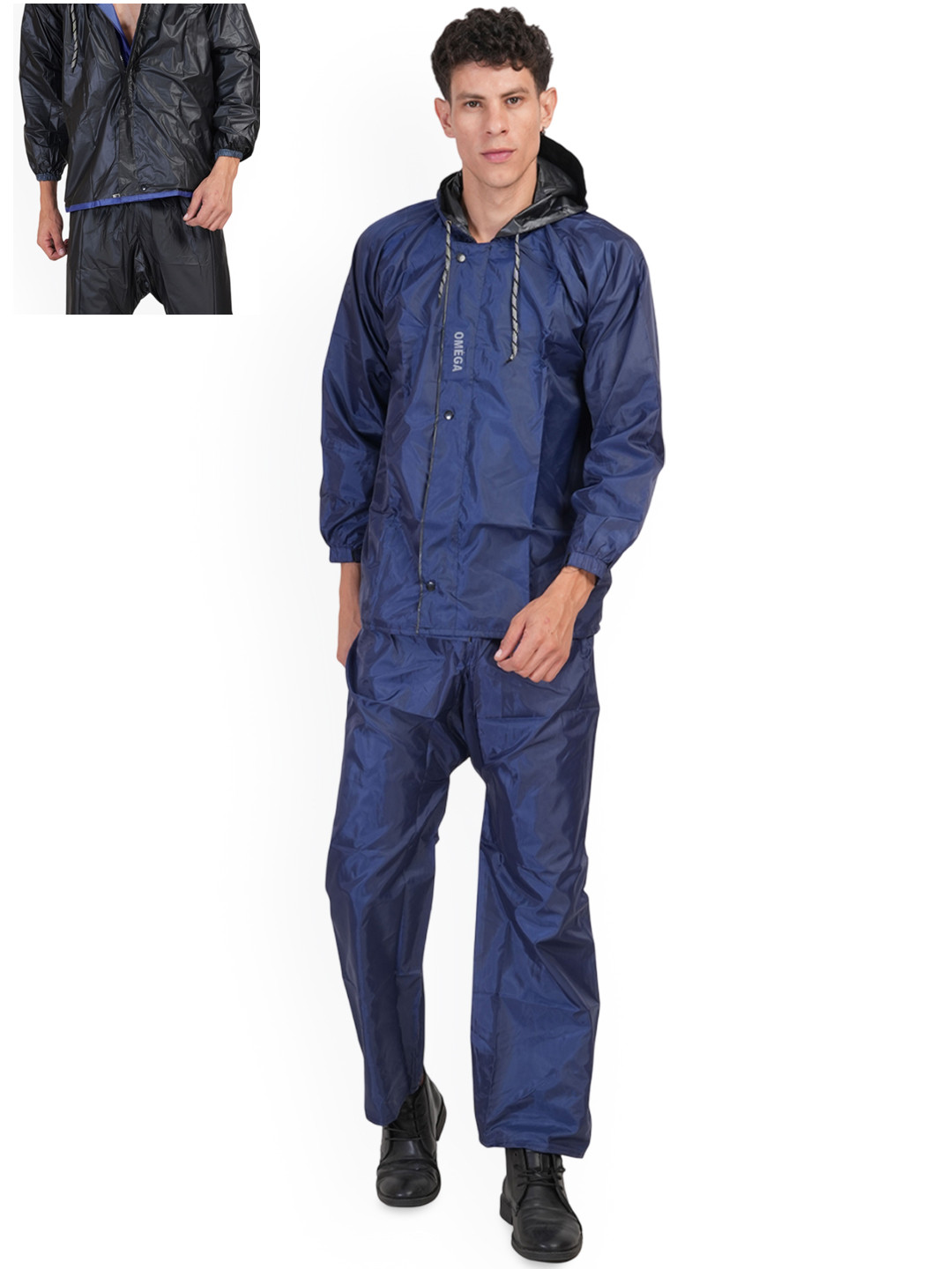 Vinsano Reversible Attached Hood Rainsuit