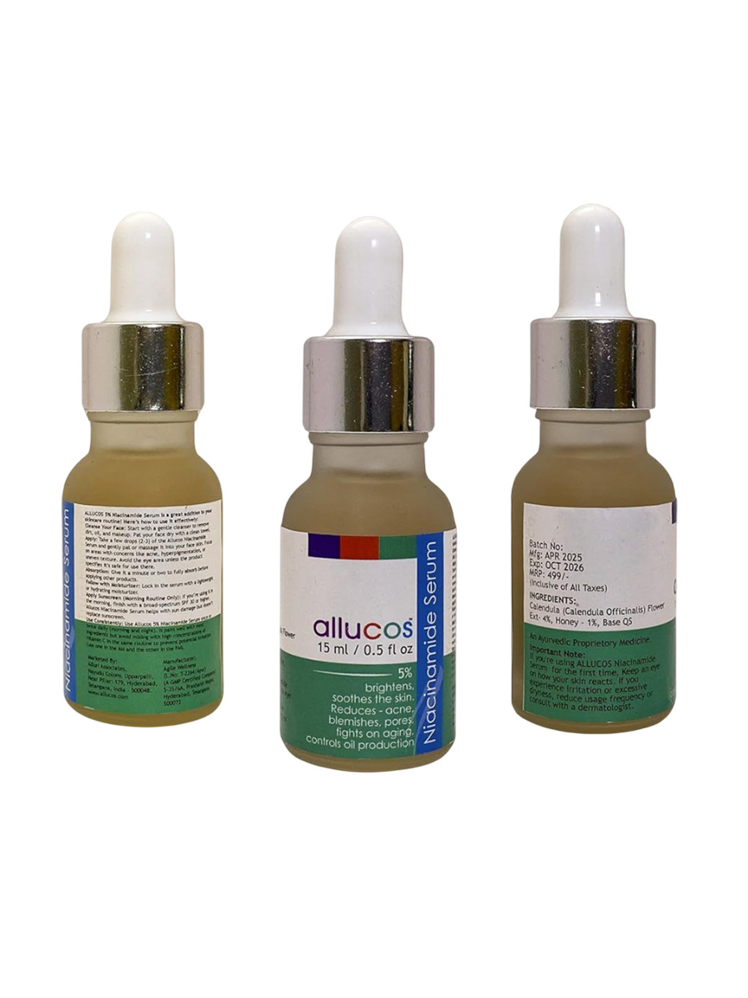 ALLUCOS 5% Niacinamide Serum - 15 ml