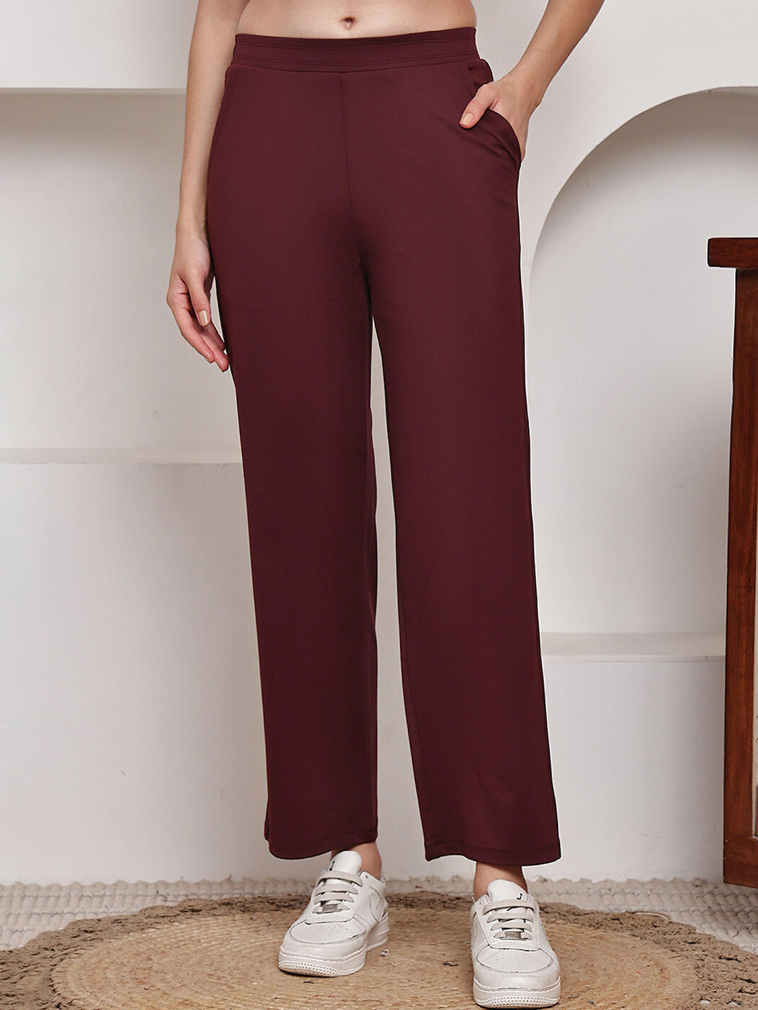 WELL KEPT Women Straight-Fit Track Pants