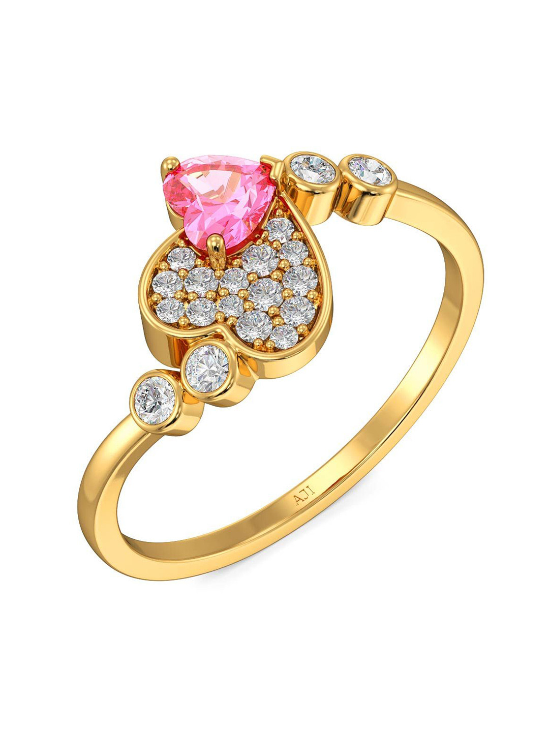 Joyalukkas Women 22KT Bewitching Love Gold Ring 2.18 g