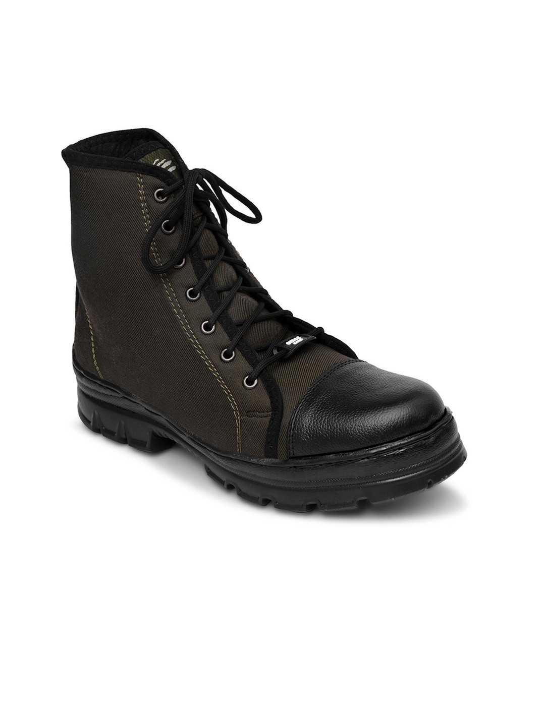 omee gold Men Army Green Jungle Boots