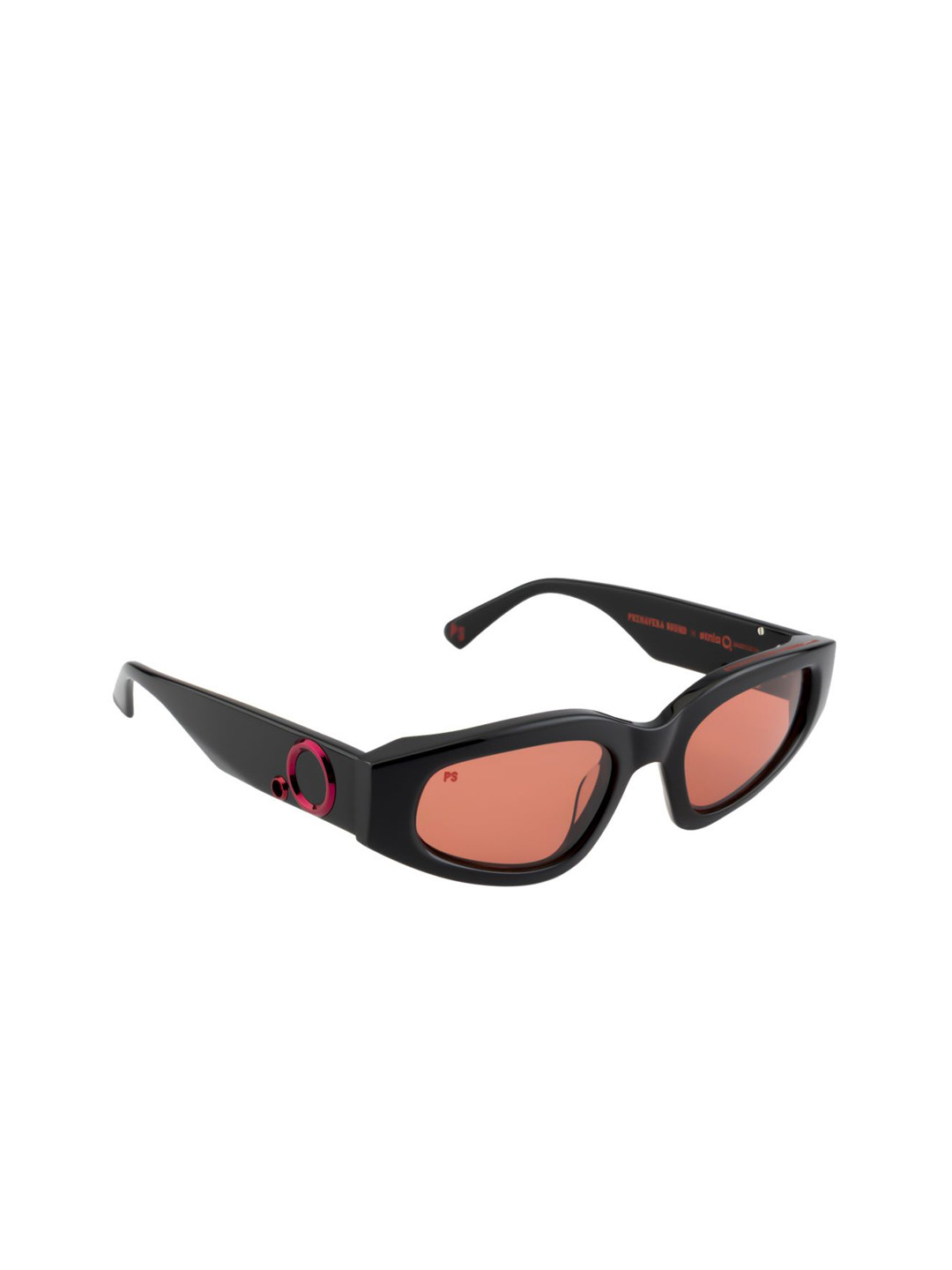 Etnia Barcelona Women Red Lens & Black Cateye Sunglasses With 100% UV Protection