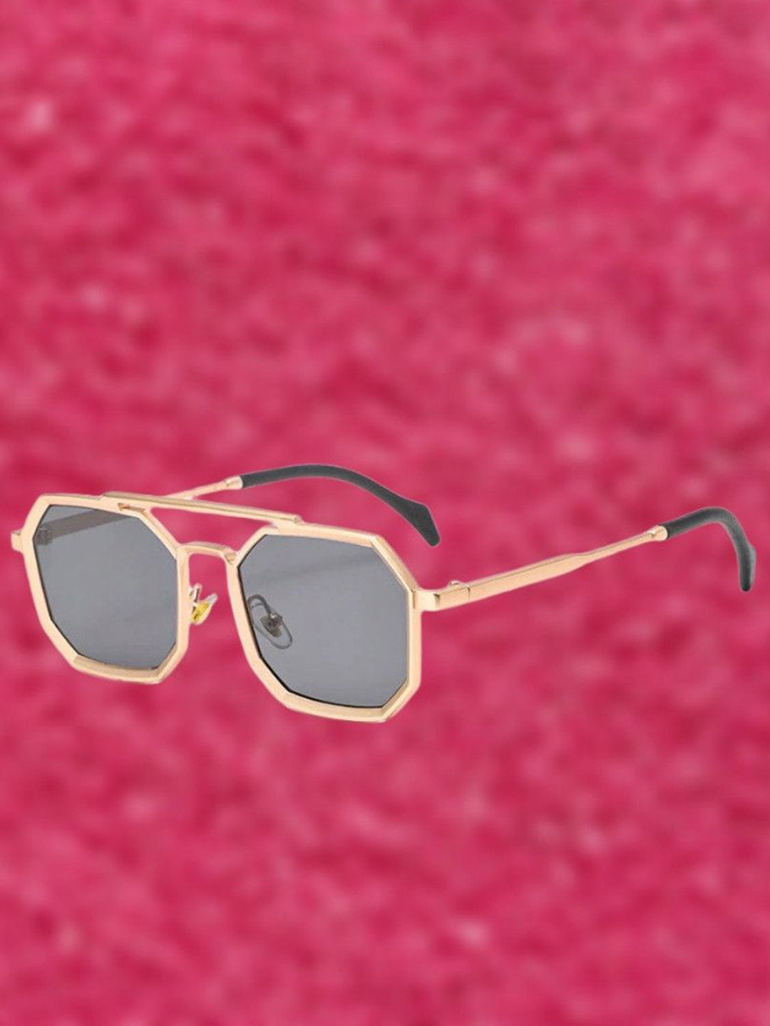 SPADEACES Unisex UV Protected Lens Polygon Sunglasses With UV Protected Lens