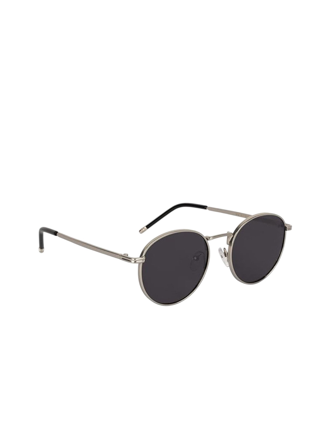 SPADEACES Men Round Sunglasses with UV Protected Lens Round black_15