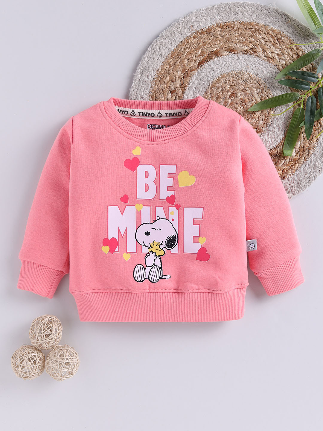 YK X Tinyo Infant Girls Snoopy Printed Sweatshirt