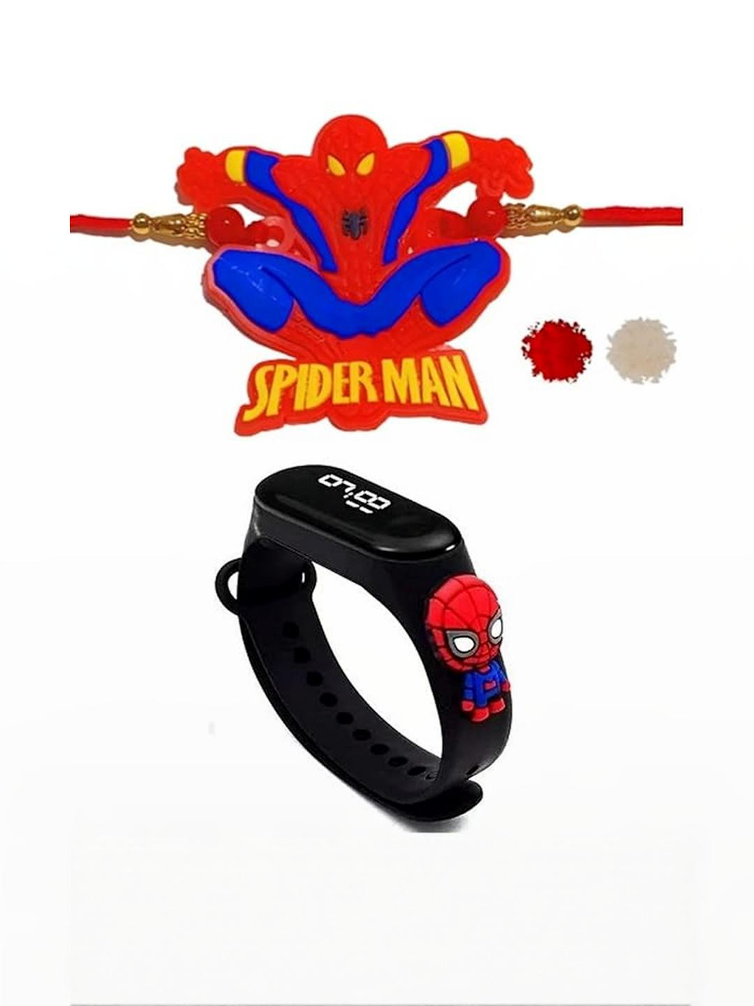VR Creatives Kids Pack of 2 Spiderman Rakhi & Watch Rakhi Gift For Brother