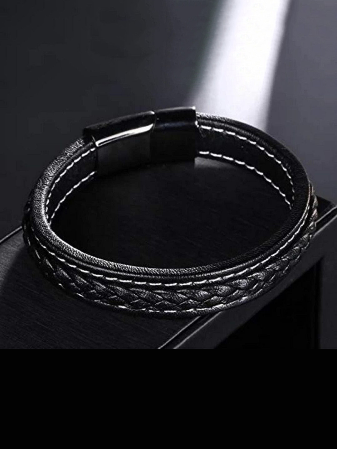 Feel style Unisex Leather Wraparound Bracelet
