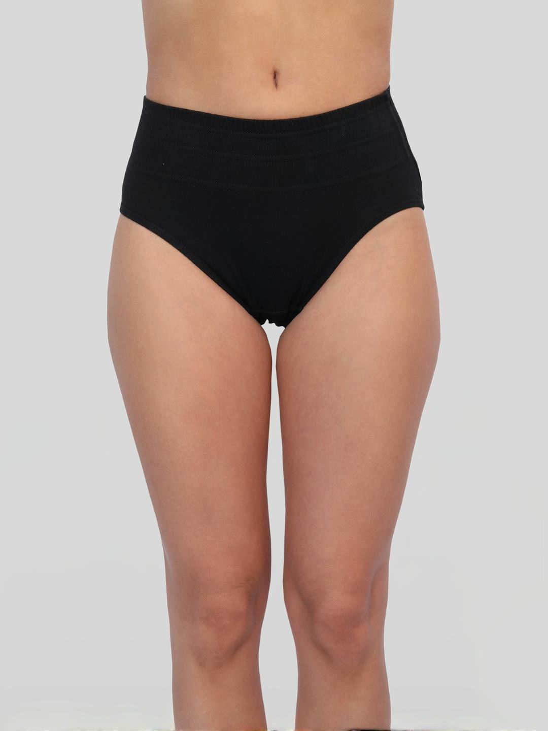 Glamoras Women Cotton Broad Band Tummy Tucker Shapewear Briefs