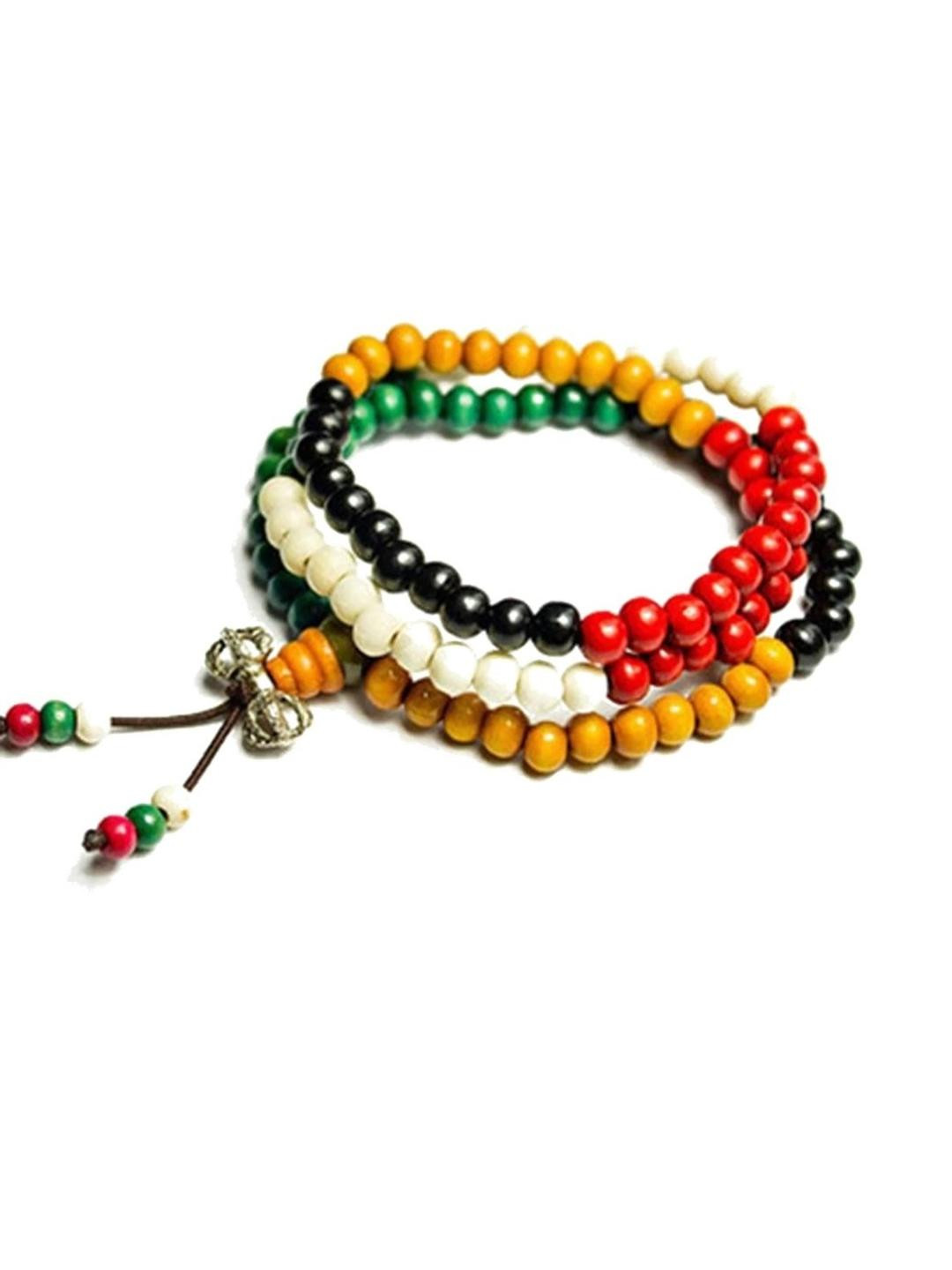 DressBerry Black Wood Wraparound Bracelet