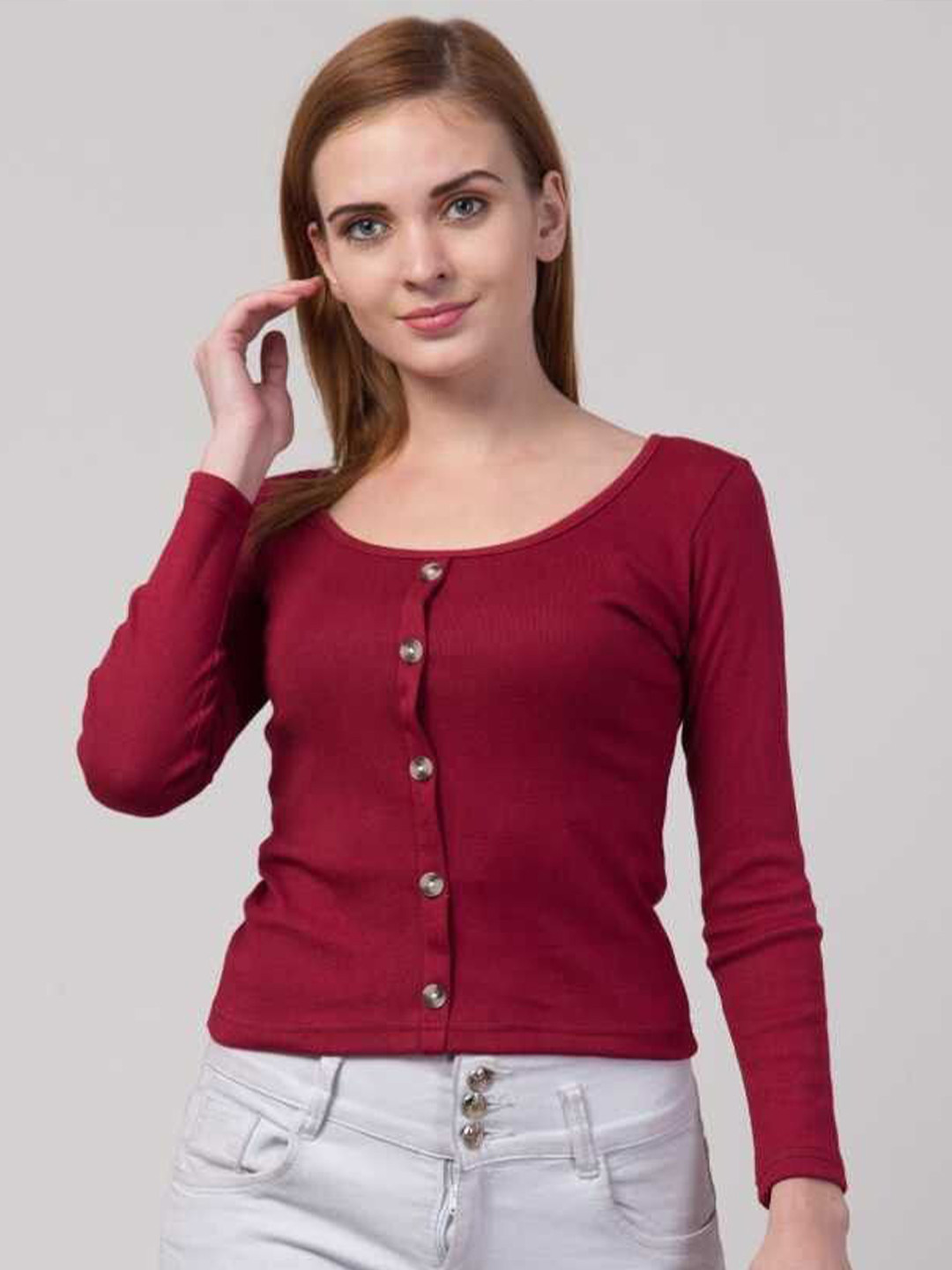 Western Darji Cotton Fitted Top
