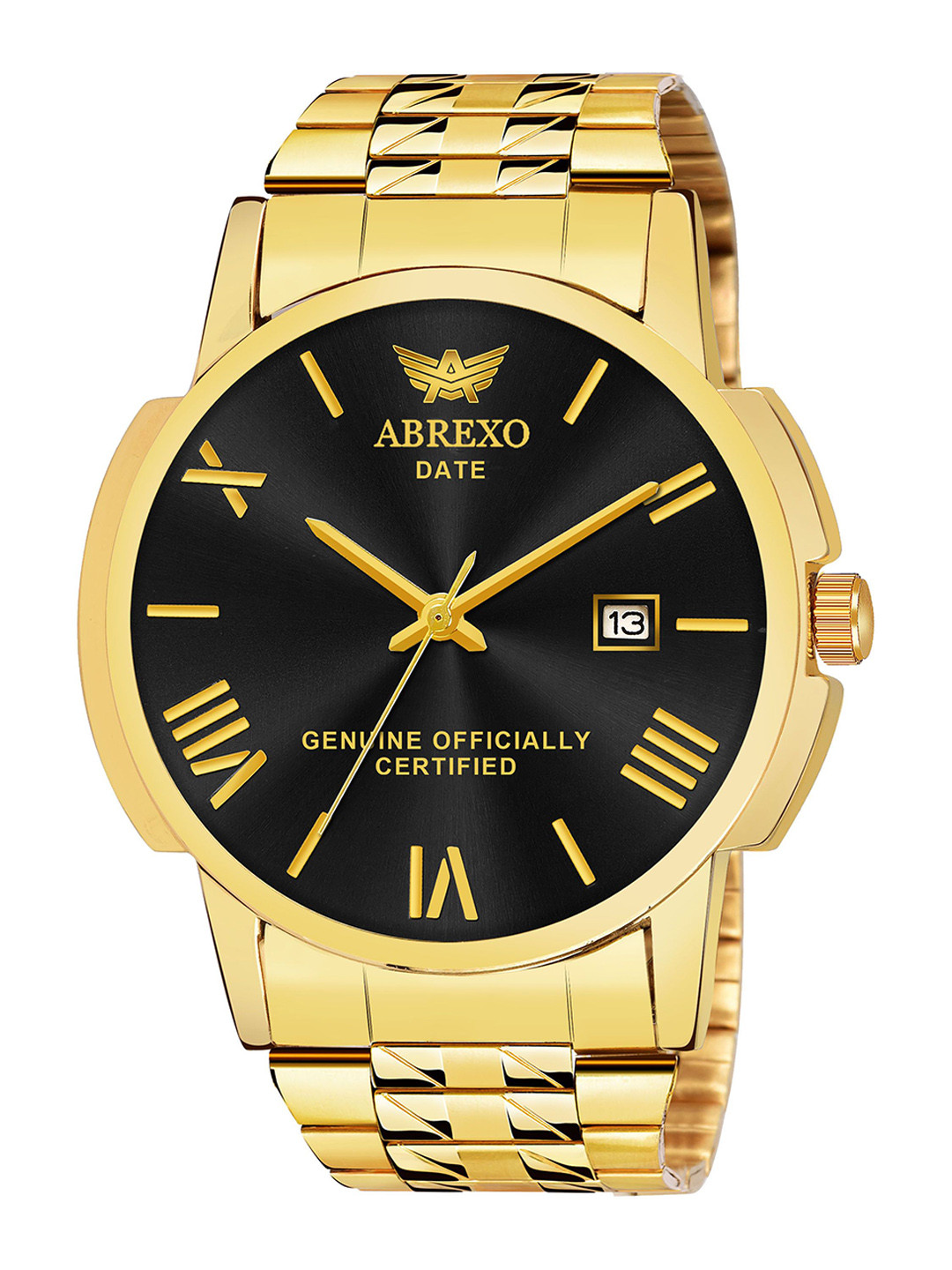 Abrexo Men Bracelet Style Straps Analogue Watch Abx4005-Black Plus C2 Combo Plus