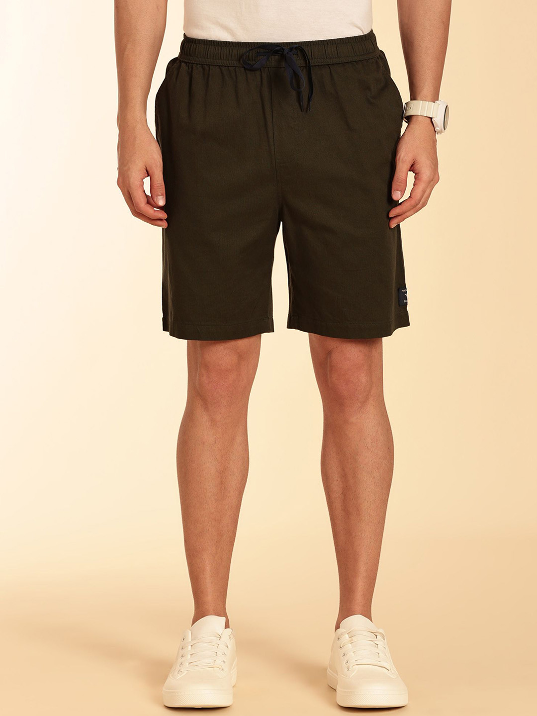 Thomas Scott Men Pure Cotton Mid-Rise Boxer Shorts