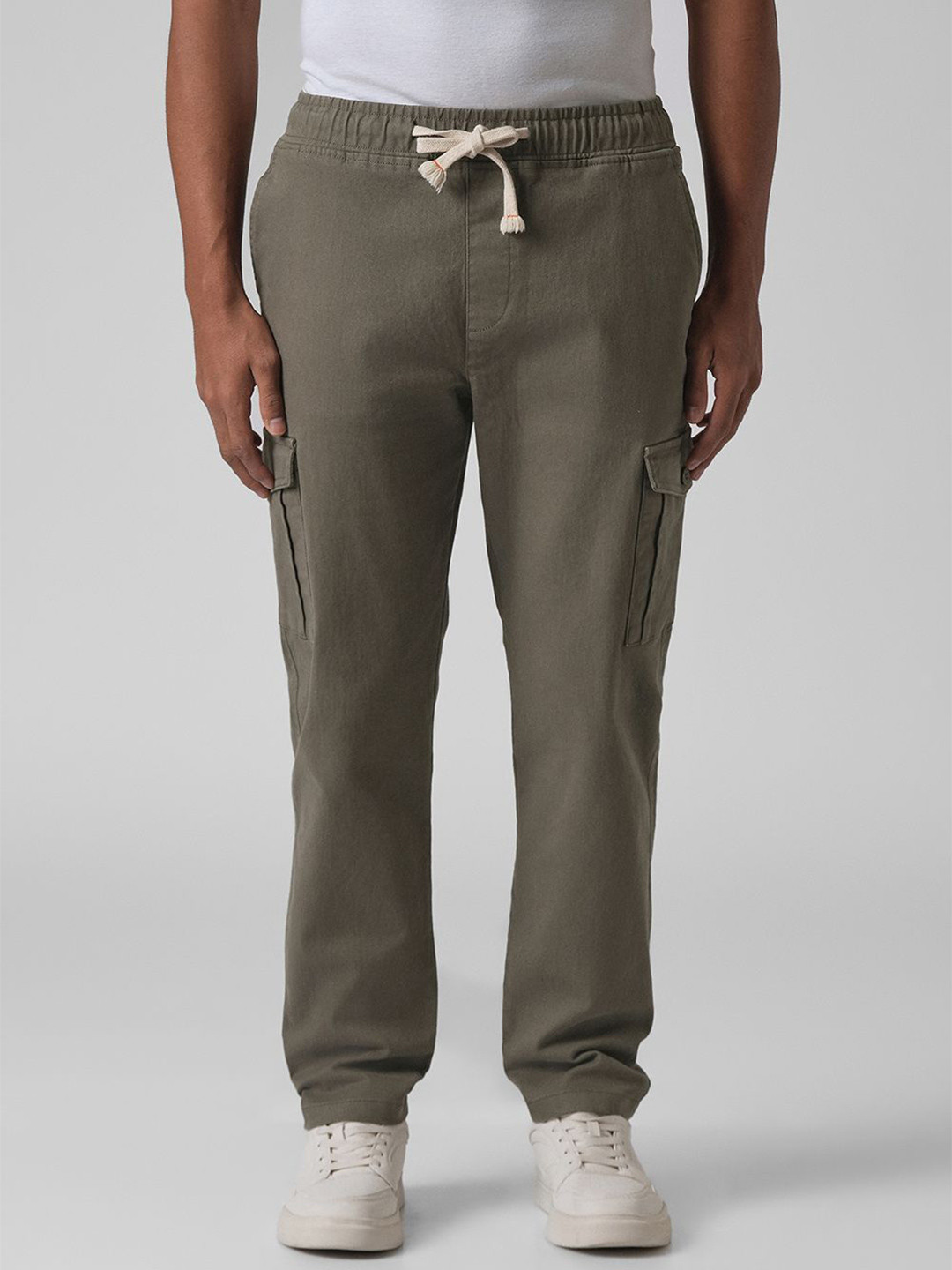 Banana Club Olive Green Relaxed Fit Cargo Pant